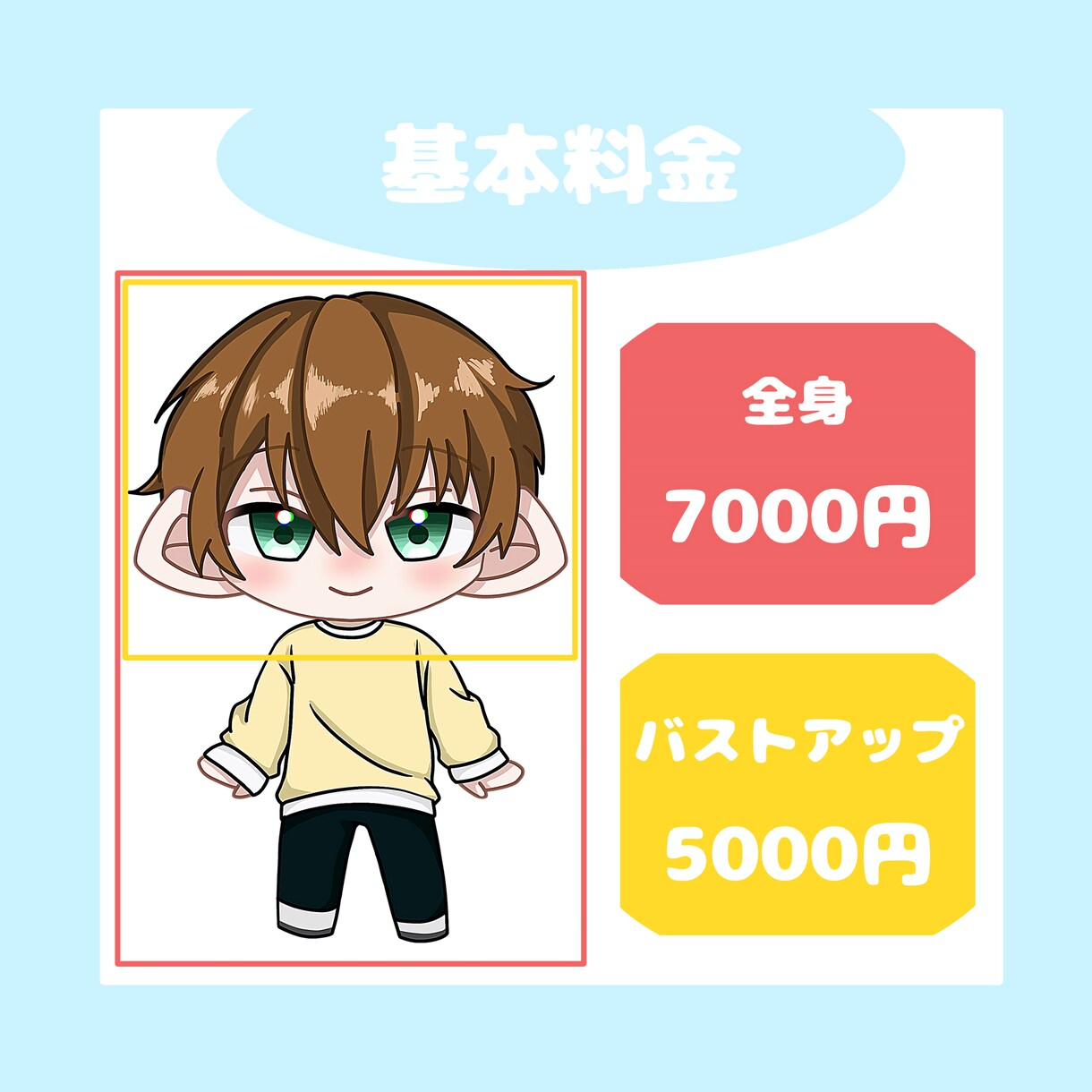 ミニキャラ(SD.デフォルメ)イラスト制作します かわいいあなた専用のミニキャラを描かせて頂きます♪ イメージ2