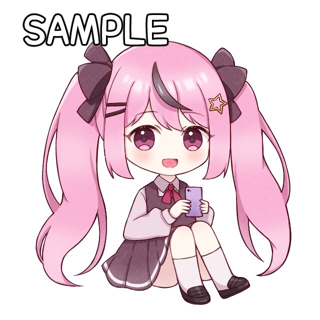 ゆるくて可愛い♪ミニキャラを描きます 商用利用OK！ココナラが初めての方もお気軽にご相談ください！ イメージ1