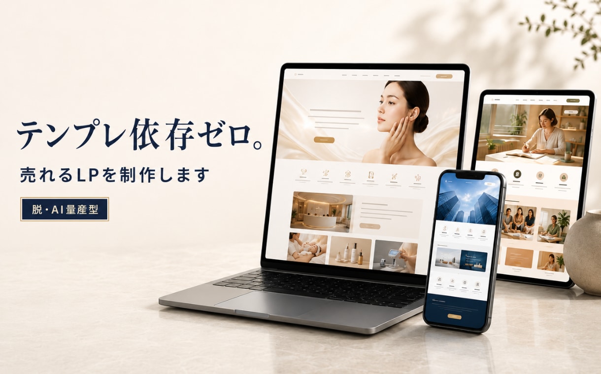 いかにも外注じゃない、売れるLPを制作します 〜テンプレ依存ゼロ。商材に合わせた最適な「形」をご提案〜 イメージ1