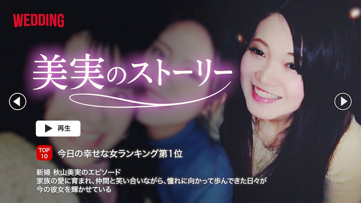 3名限定 Netflix風プロフィール制作します ゲストを飽きさせないクリエイティブな結婚式を イメージ7
