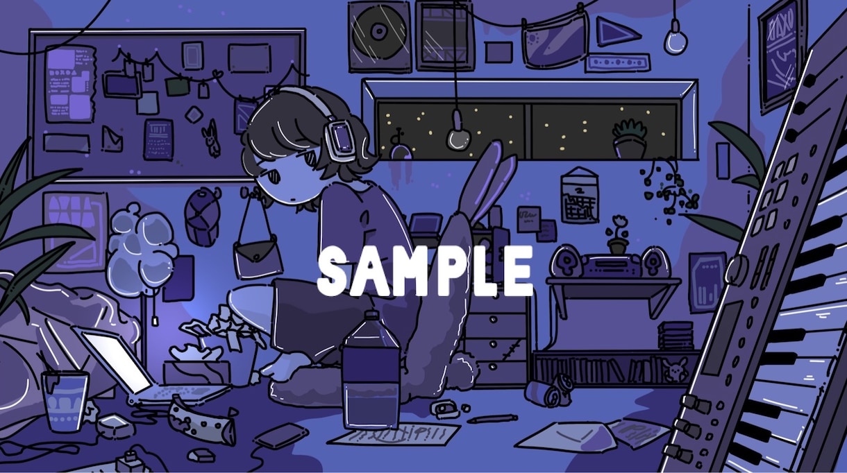 ごちゃごちゃしたイラストお描きします 表紙や挿絵、動画やジャケットなどにぜひ！ イメージ2