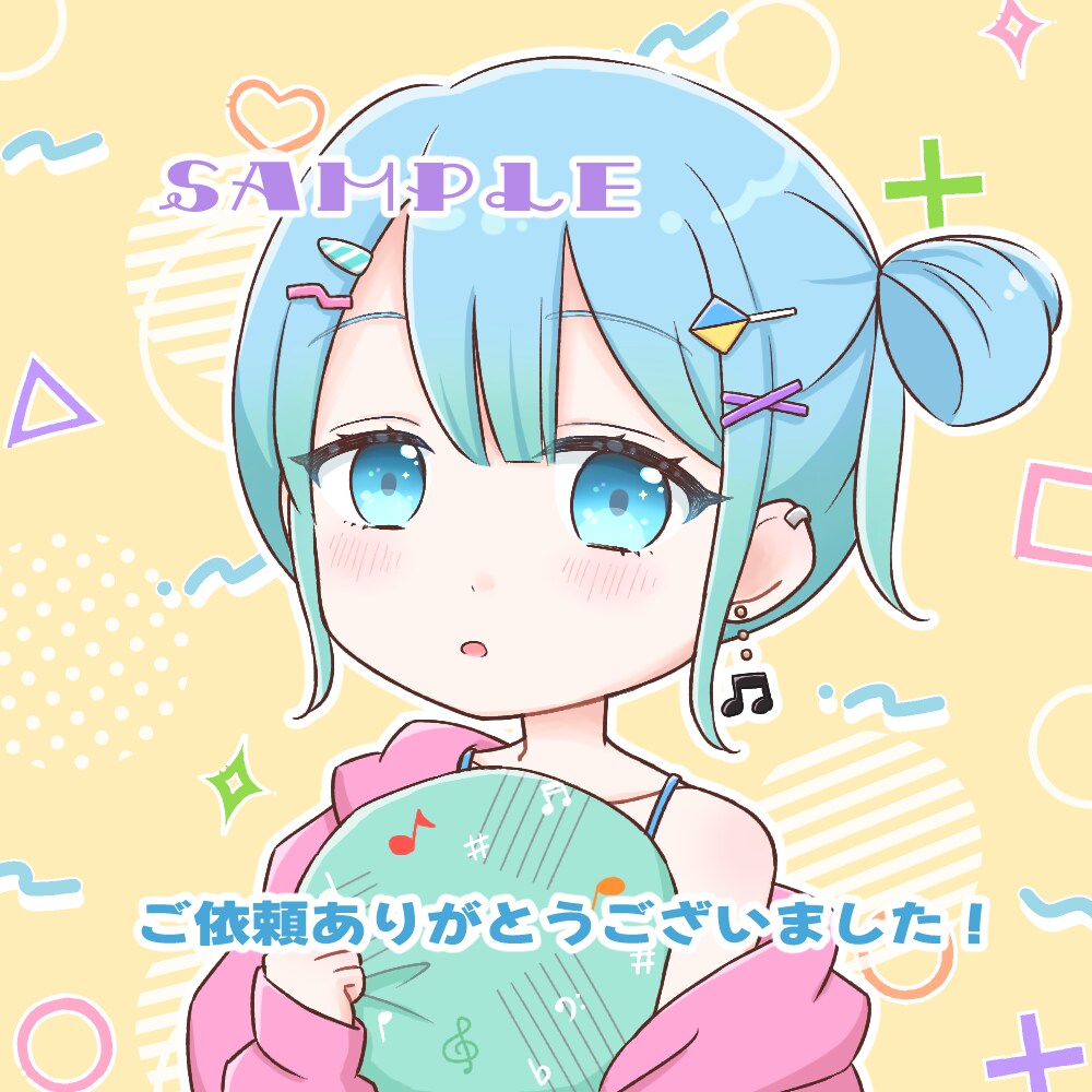 SNSブログに♡商用利用◎かわいいイラスト描きます 修正何度でも！配信やグッズに✰バストアップ～全身まで！ イメージ6