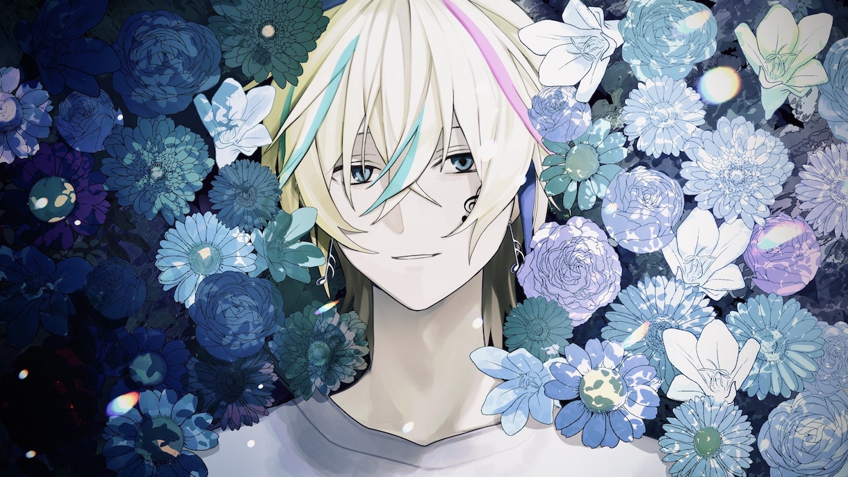 短納期可！一枚絵・立ち絵・歌ってみた絵作成します 歌ってみた・ボカロ、Vtuber、TRPG、記念絵等！商用可 イメージ1