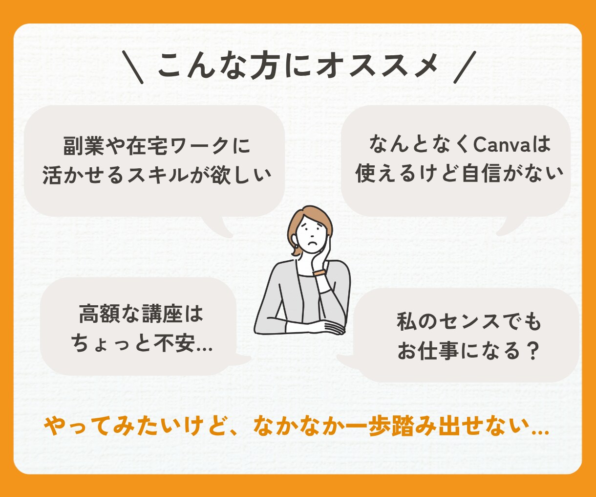 在宅ワークにつながるCanvaデザインを教えます 未経験OK！副業・在宅ワークにつながるCanvaレッスン イメージ2