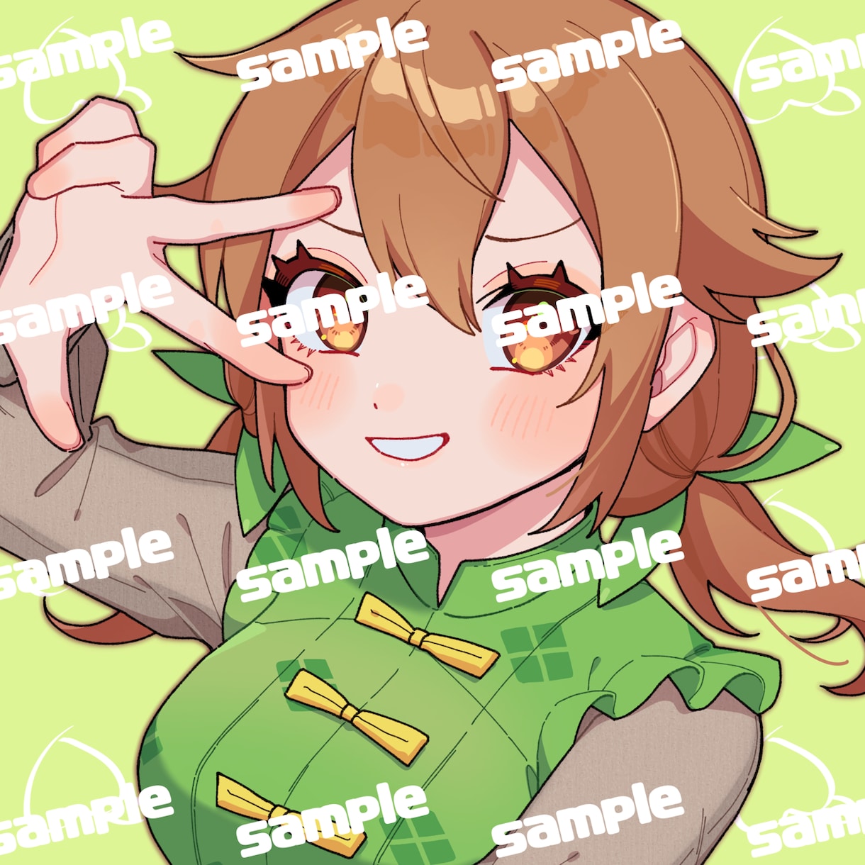 バストアップアイコン作成致します 頭〜バストアップまでのイラスト作成致します イメージ1