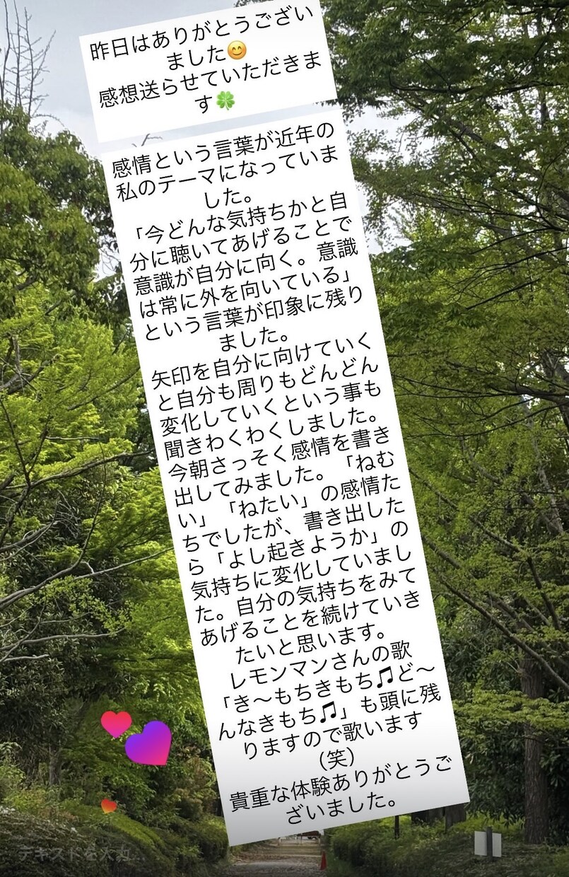 気持ちの寄り添い方・あなたの強みを教えます 自分を変えるのではなく、自分を受け入れる。 イメージ2
