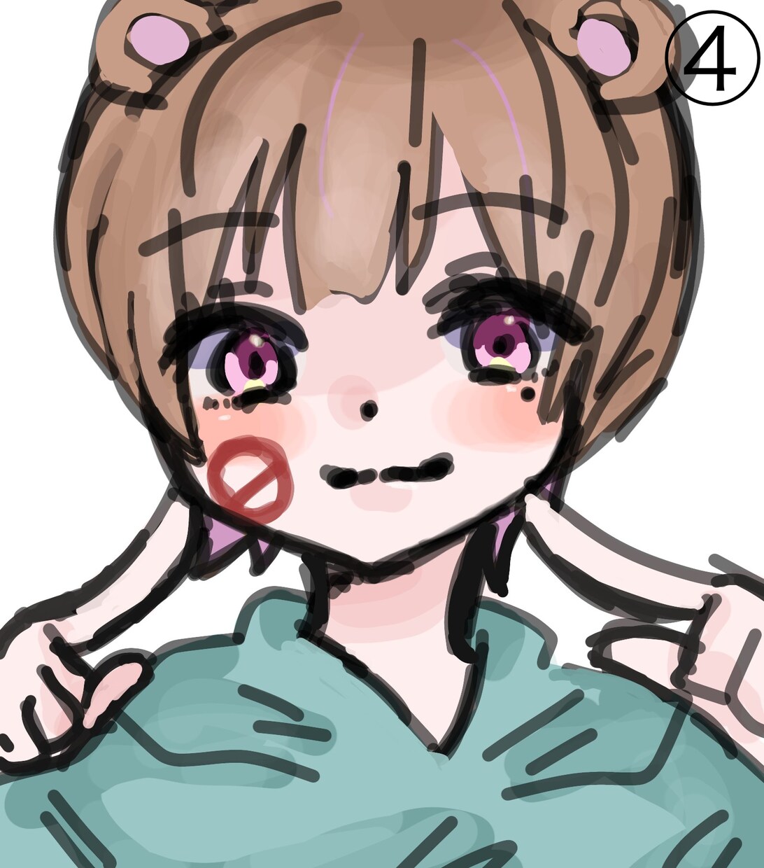 似顔絵やアイコン等のイラストを描きます 番号で絵柄を選んでいただき、描いて欲しい構図等受け付けます。 イメージ5