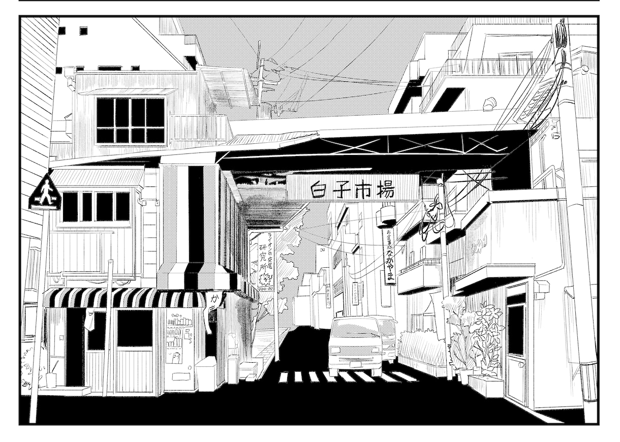 漫画背景イラスト作成します 本業の建築知識を元に説得力のある背景を描きます。 イメージ2