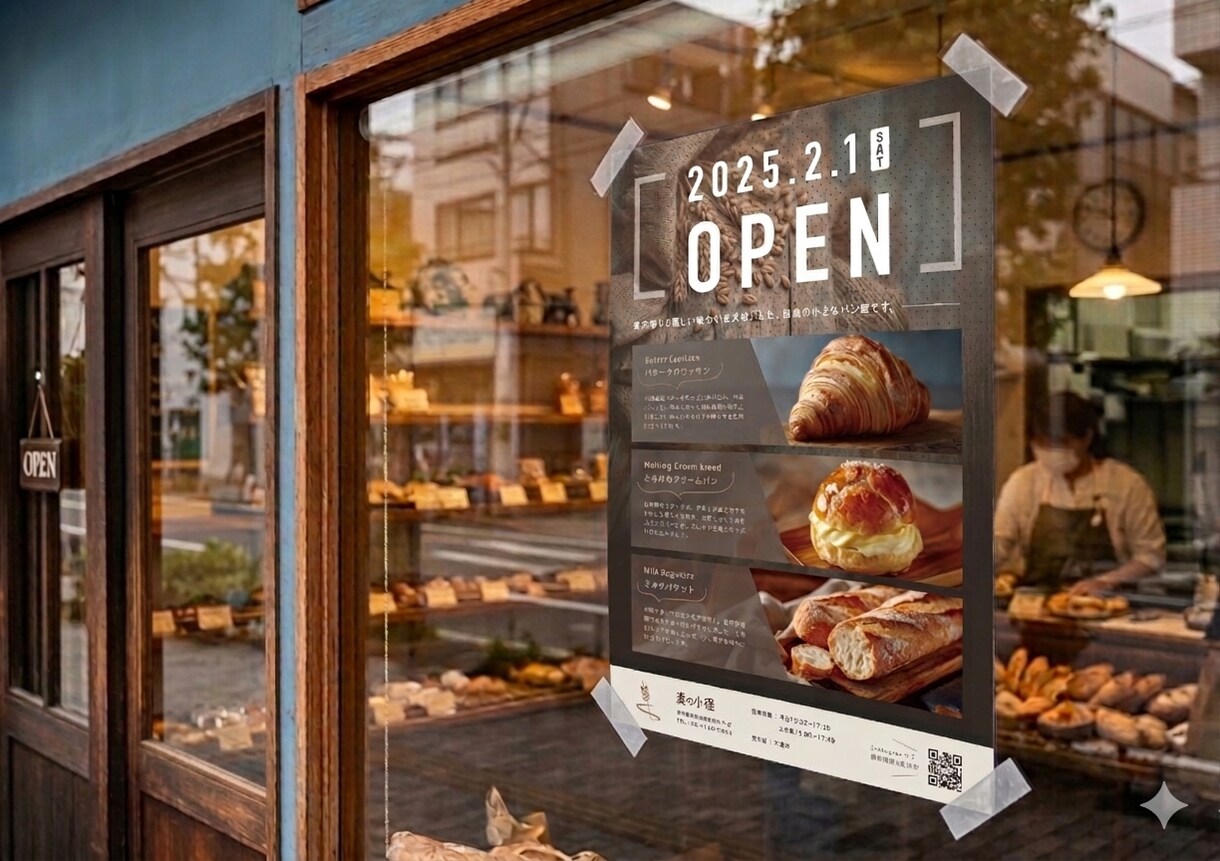 心ときめく一枚に。チラシ・フライヤー作ります 手にしてポッ 、つかってルン。お店の魅力を届けるデザイン。 イメージ1