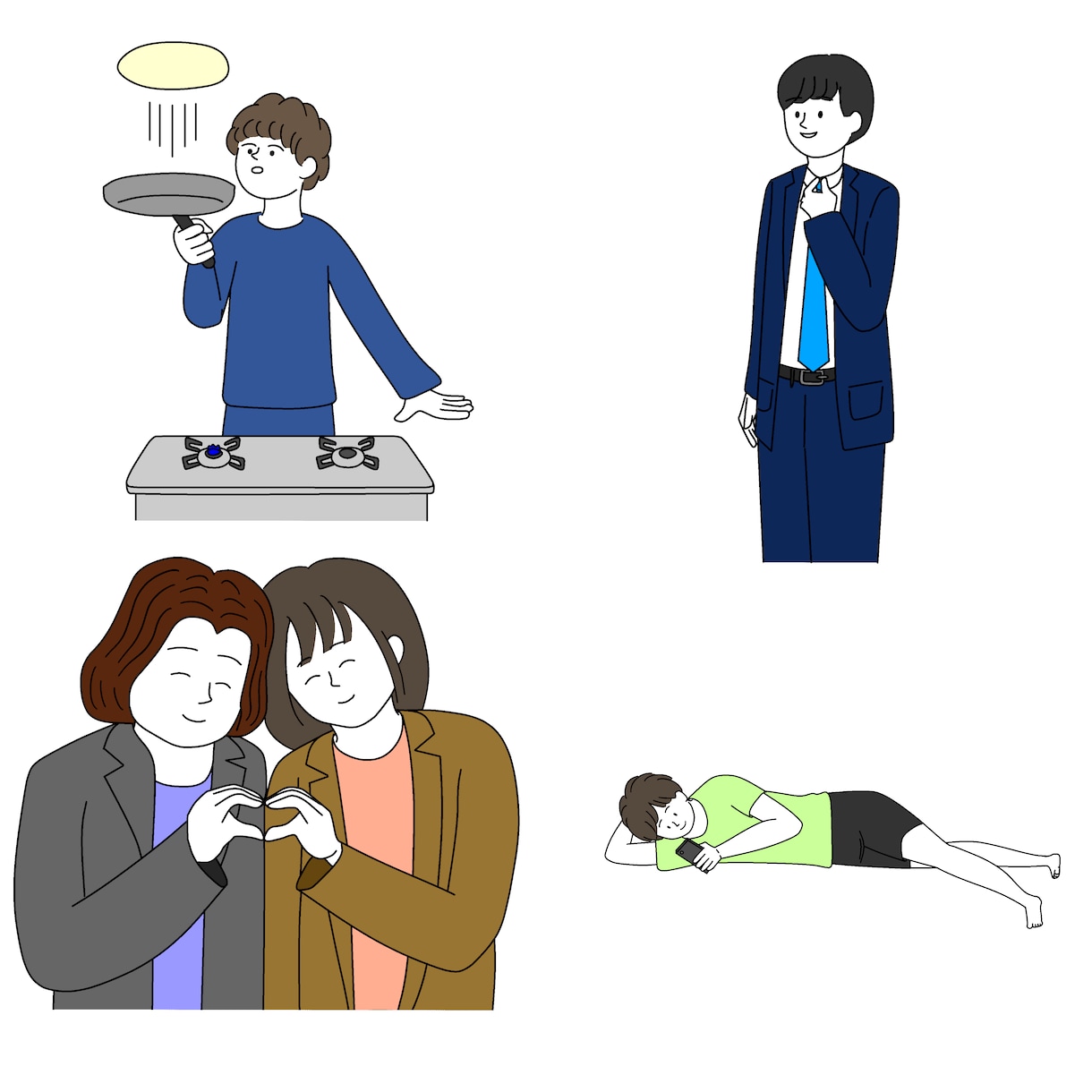 シンプルイラストのイラスト、アイコンを作成します SNS、アイコン、ブログ、雑誌、挿絵等にご利用ください イメージ4