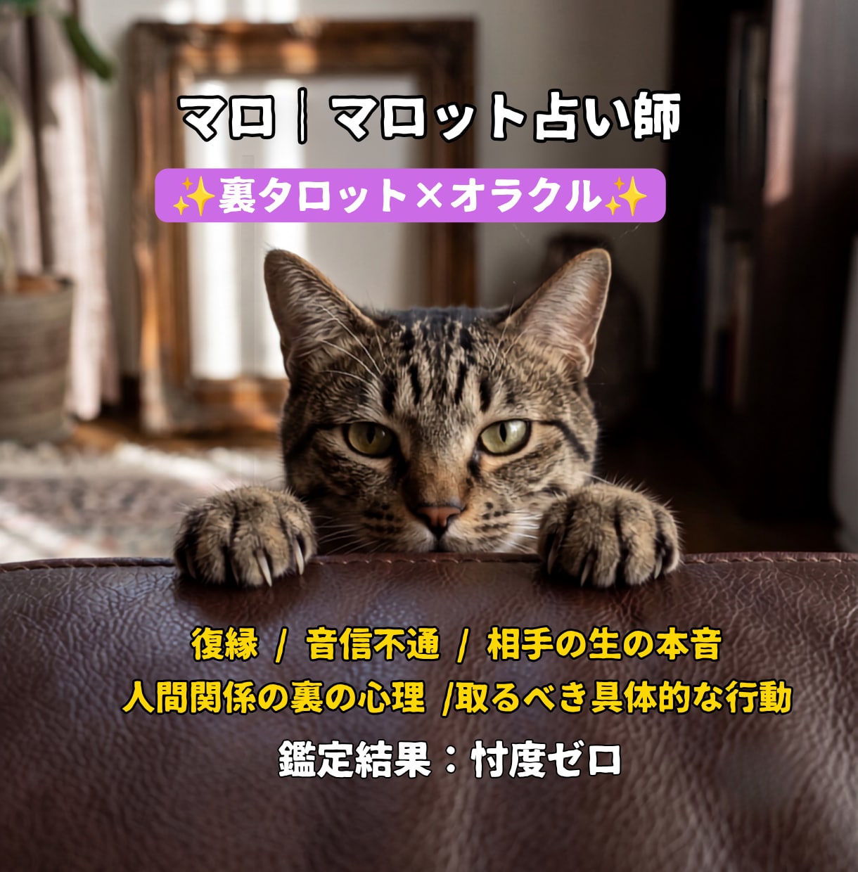 マロット占い！音信不通・本音…忖度0で鑑定します 裏タロット×オラクル『マロット占い』忖度0で深層を明かします イメージ1