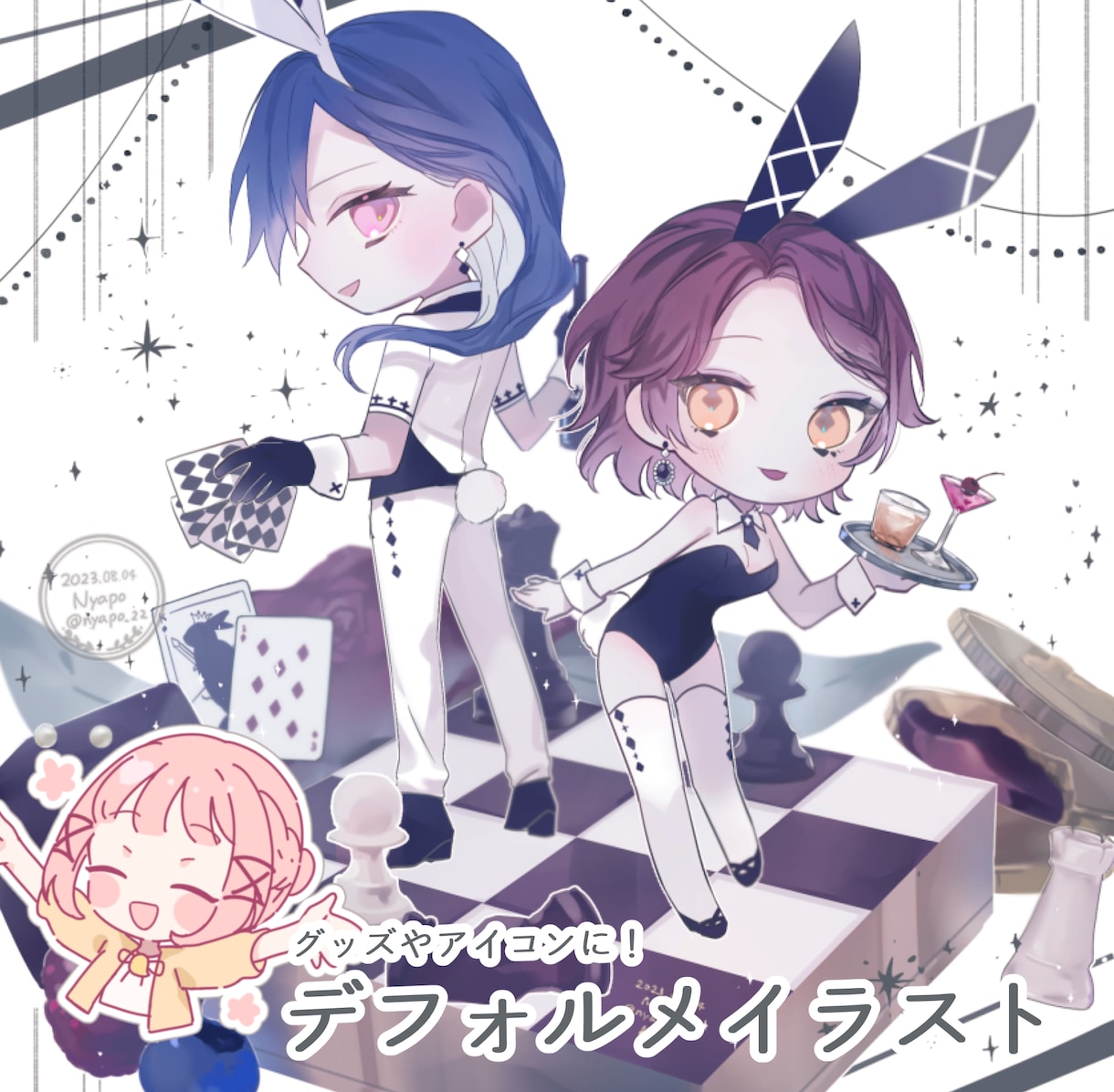 ミニキャライラスト制作いたします ◆アイコン、グッズ、スタンプなどに イメージ1