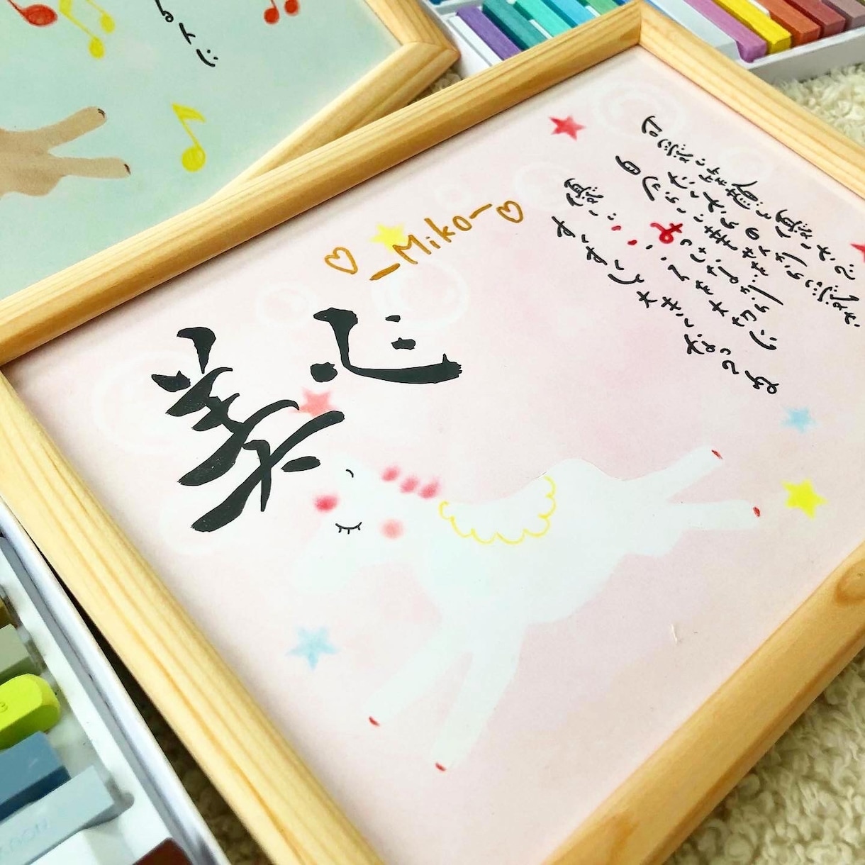 ファーストカットアートをお作りします 赤ちゃんの髪の毛を可愛く飾れる記念品お名前ポエム入り！ イメージ6