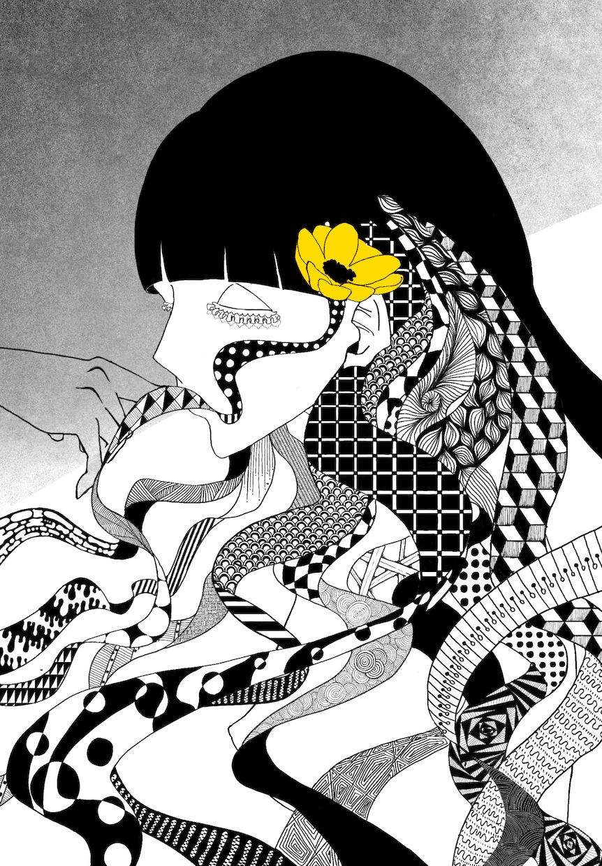 細部まで丁寧に描き込んだイラストを描きます 様々なものにゼンタングルを使用し、こだわりがある一枚絵を！ イメージ1