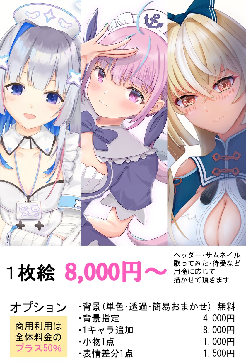アイコン・サムネ・ヘッダー・1枚絵等、作成致します ～YouTubeサムネ／歌ってみた／Twitterアイコン等 イメージ3