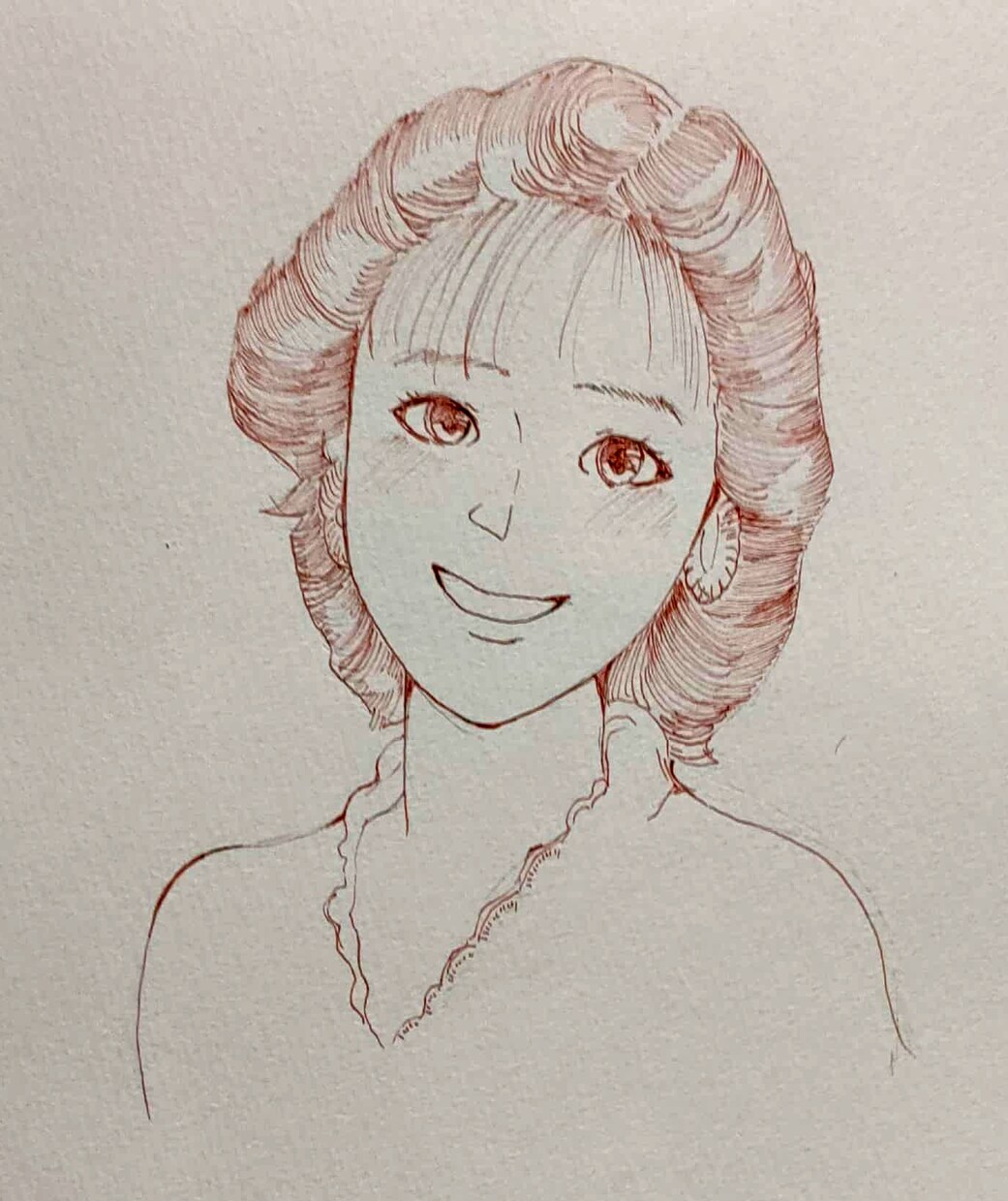 似顔絵描きます クセの少ない、線画(カラー可)の似顔絵です イメージ1