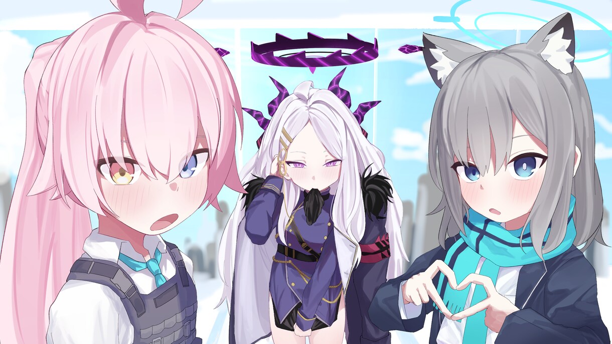 可愛い女の子キャラの特徴をより活かして描きます ブルーアーカイブのような絵柄で描かせていただきます！ イメージ4