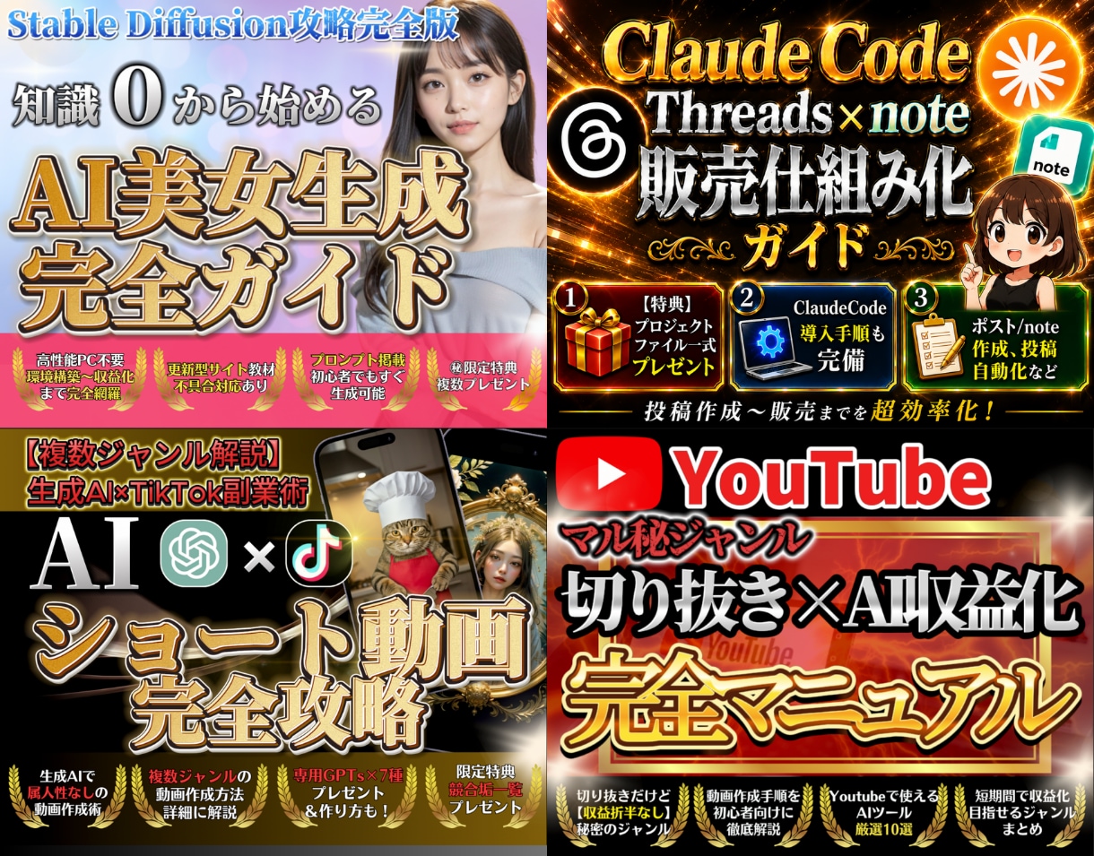 AI副業ノウハウ完全詰め合わせパック提供します ✅AIを活用した収益化ノウハウをまとめて提供します イメージ2