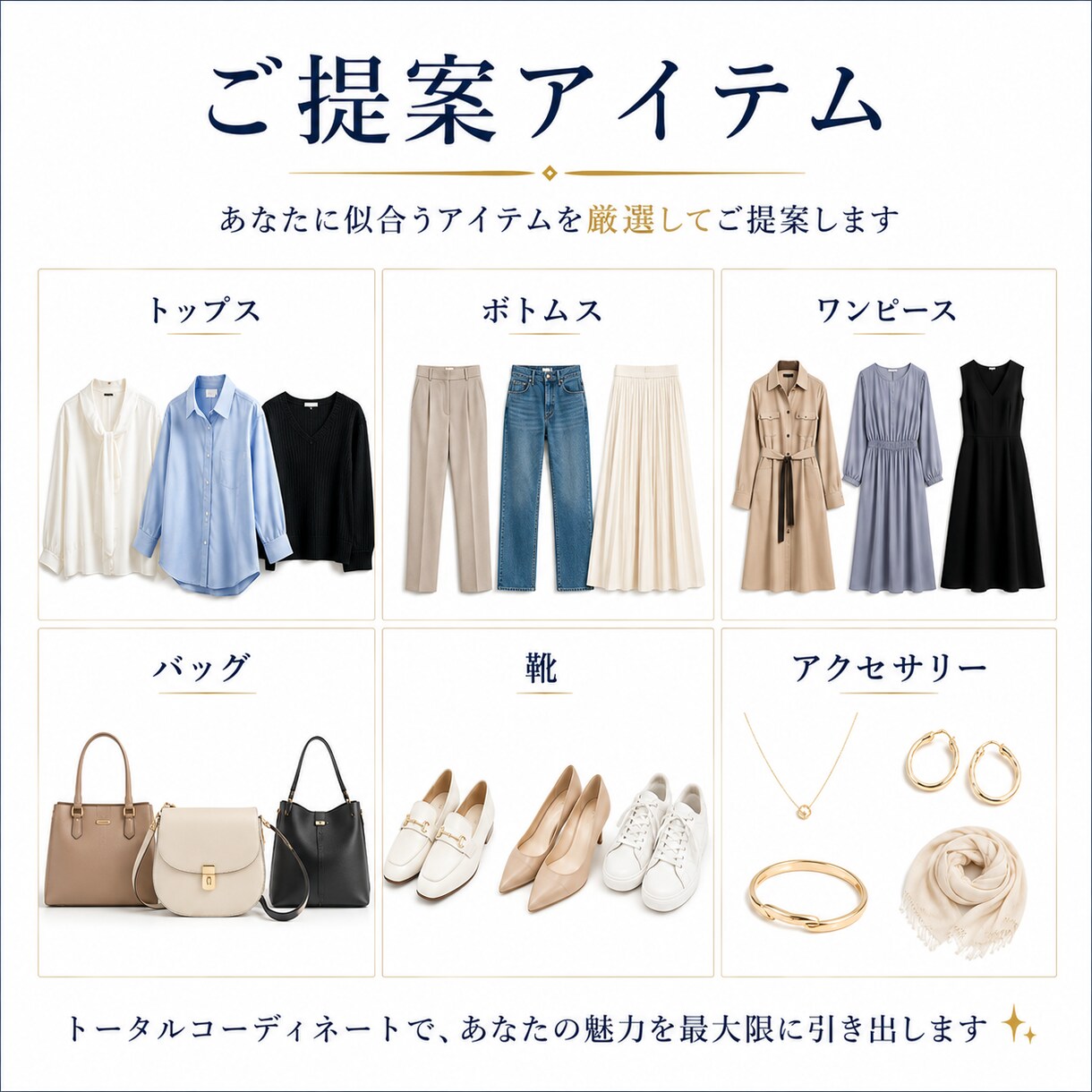 購入は自由！オンラインショッピング同行します あなたに似合う服を厳選してご提案！プロのコーデなら即垢抜け❤ イメージ7