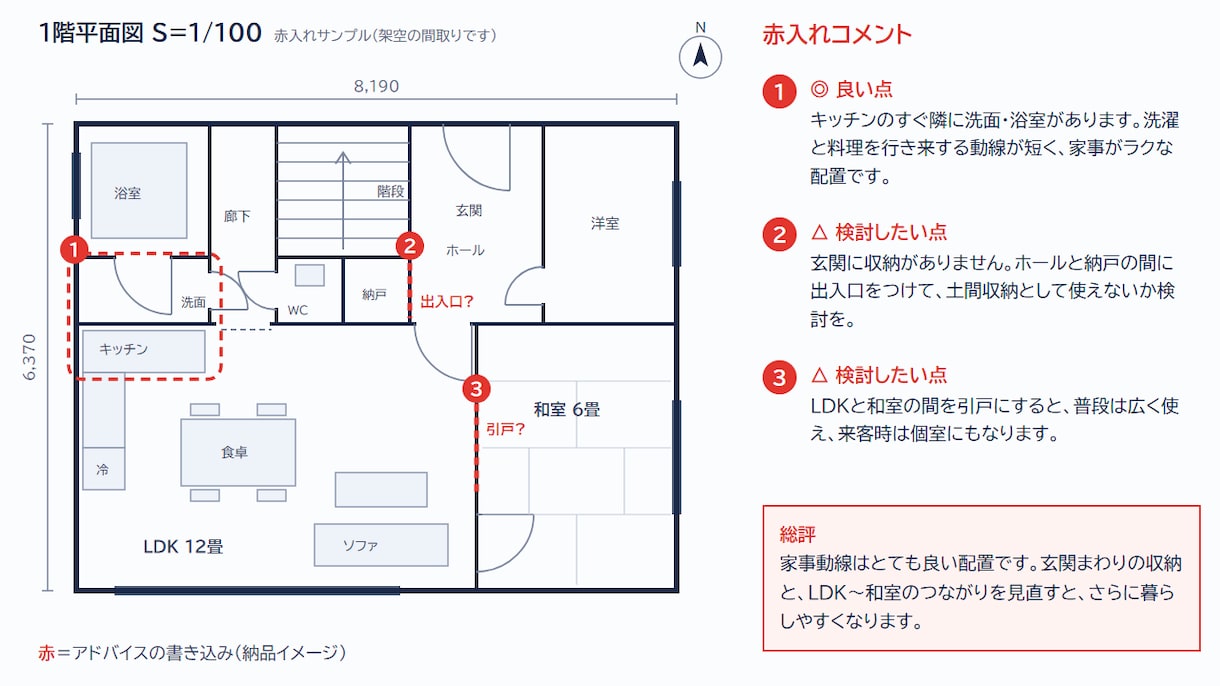 二級建築士が戸建ての間取りと動線をアドバイスします 大工20年・営業5年・CAD15年の経験で見ます イメージ3