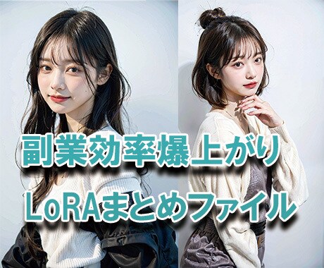 LoRAまとめお渡しします ファイル名・コード・簡易説明・URLまで、すべて一括管理！ イメージ1