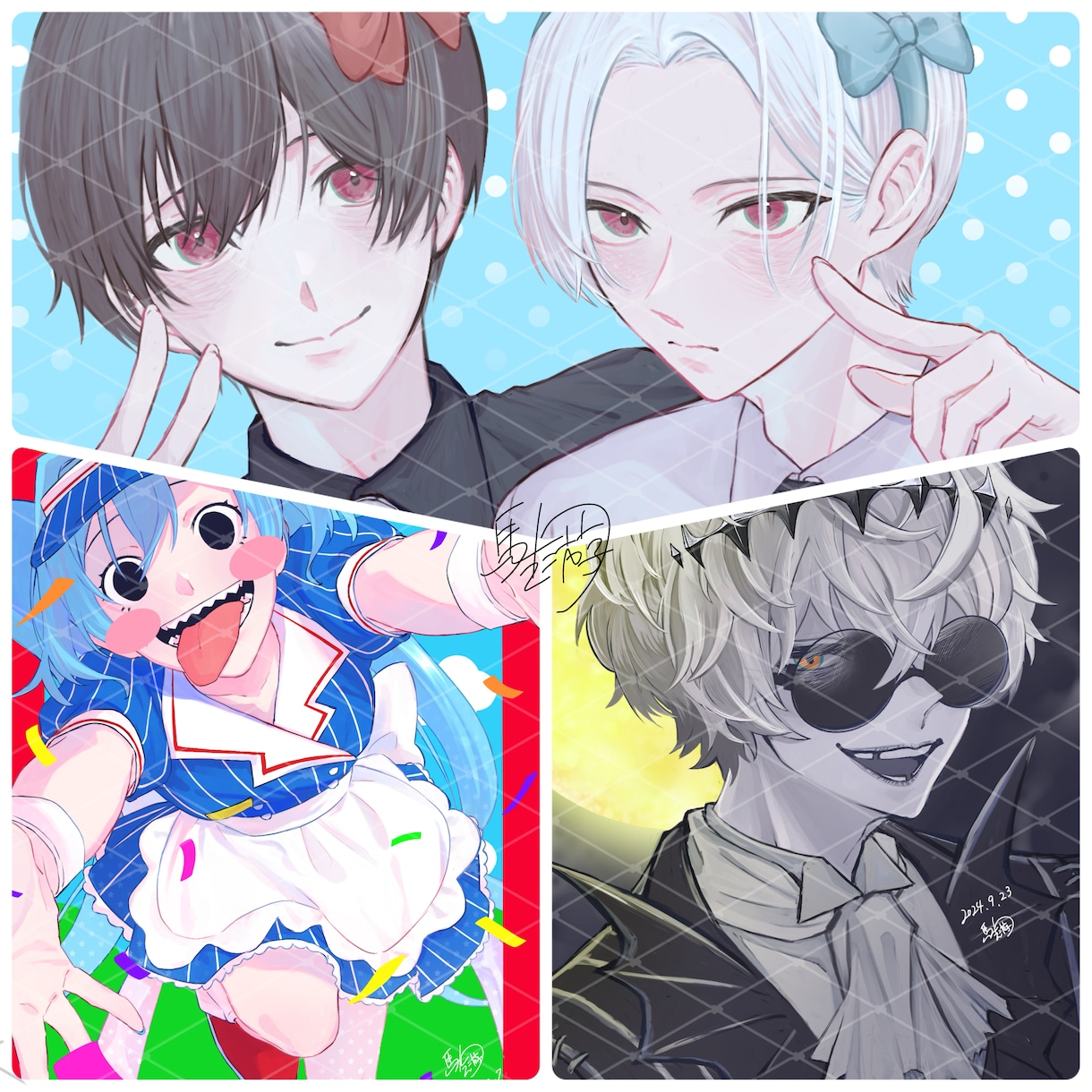SNSアイコン/ヘッダーお描きします 多種多様な雰囲気であなただけのアイコンを制作いたします♪ イメージ3