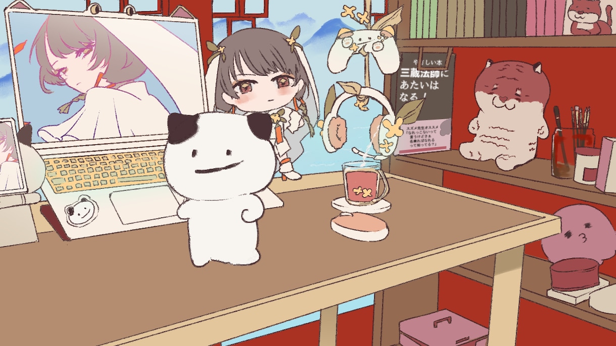 待機画面やアニメーション制作します 【配信者向け】オリジナリティ溢れて配信待機も楽しめる イメージ1