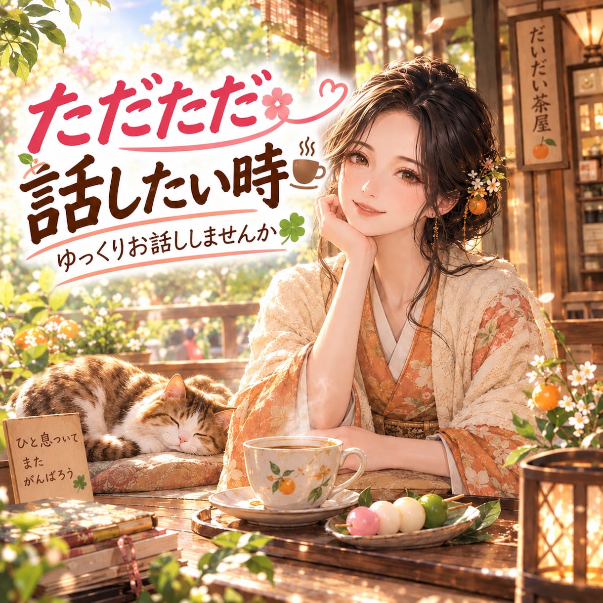 ただただ話したい時☕やさしくお聴きします ✨安心できる時間☘️うまく話せなくても大丈夫✨ イメージ1