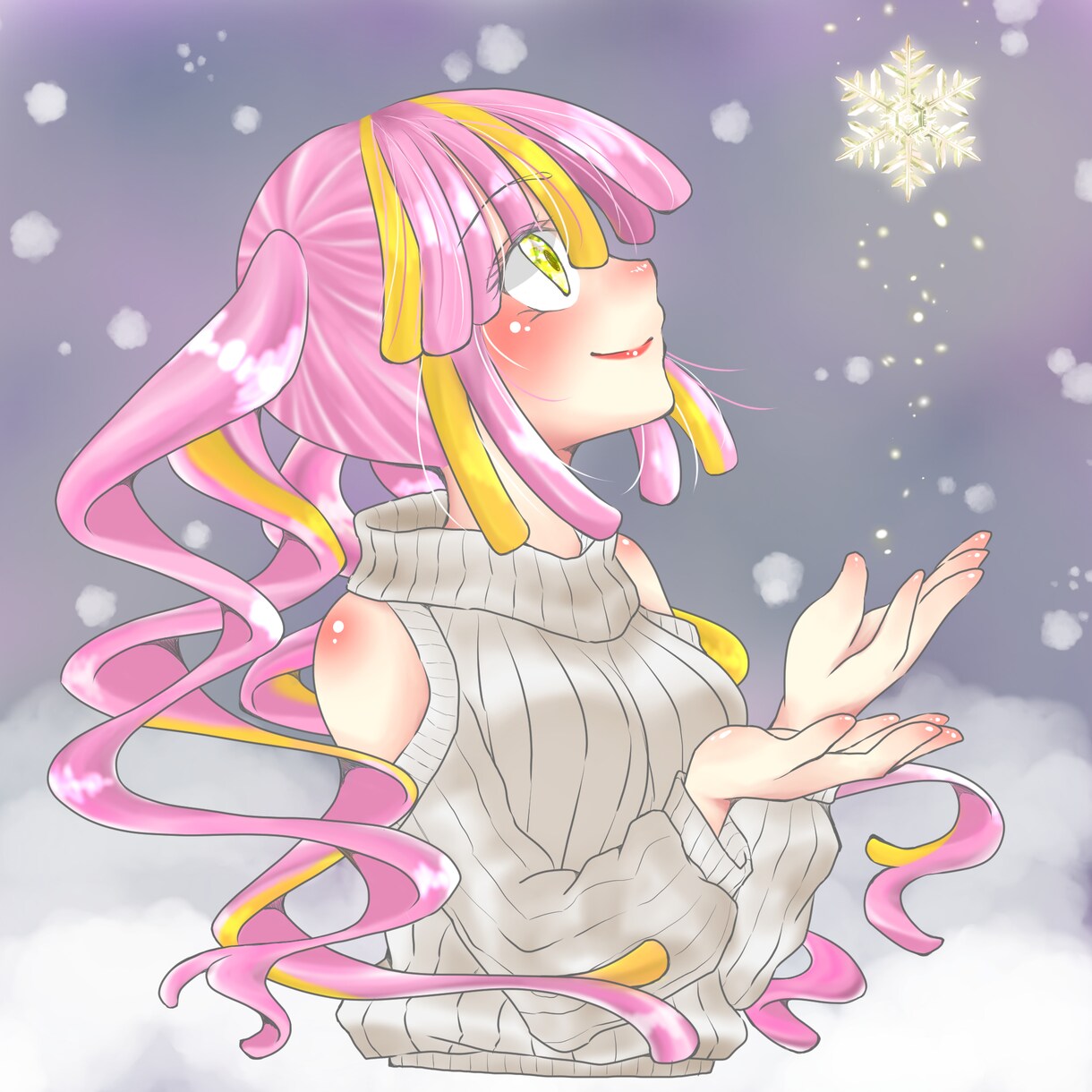 SNS用の女の子アイコンを描きます デジタルで女の子のイラストを描きます イメージ1