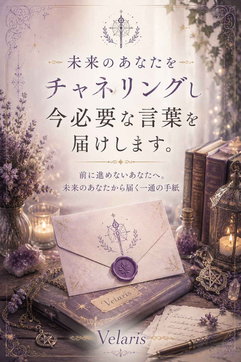 未来のあなたをチャネリングし今必要な言葉を届けます 前に進めないあなたへ。未来のあなたから届く一通の手紙 イメージ1