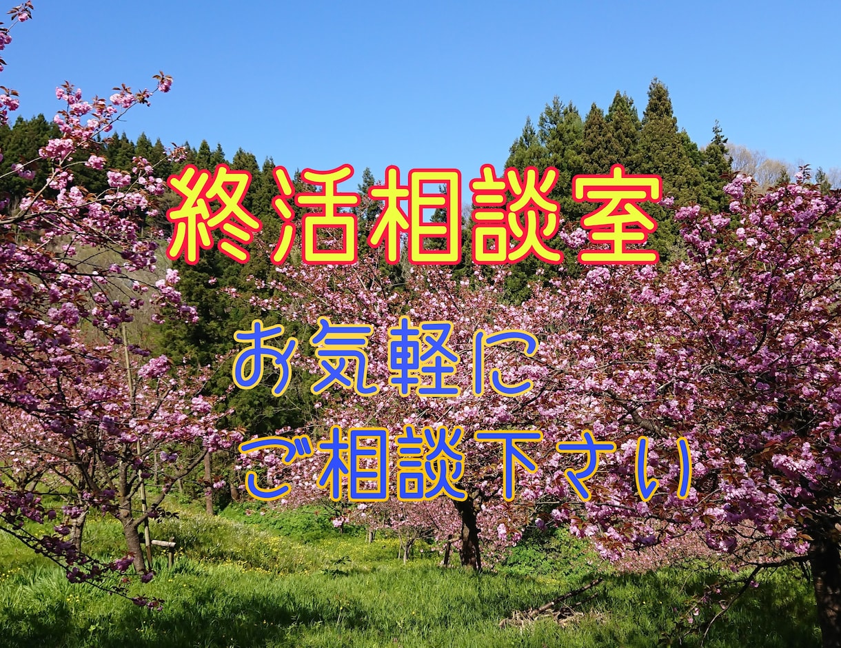 終活のお悩み解消にご一緒に考えてまいります ✨相続、遺言、おひとりさま終活など何でも気軽にご相談下さい。 イメージ1