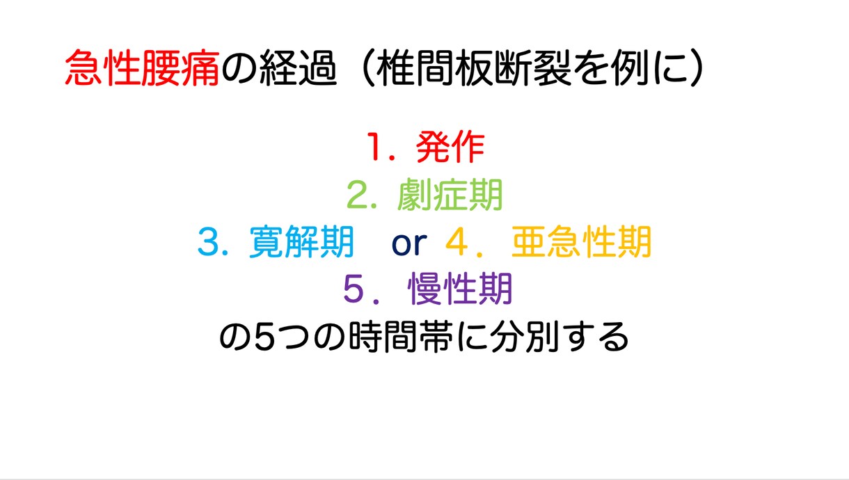腰痛についてまとめたことをお伝えします 目の前の患者様や自分の腰痛はどういった腰痛か知っていますか？ イメージ6