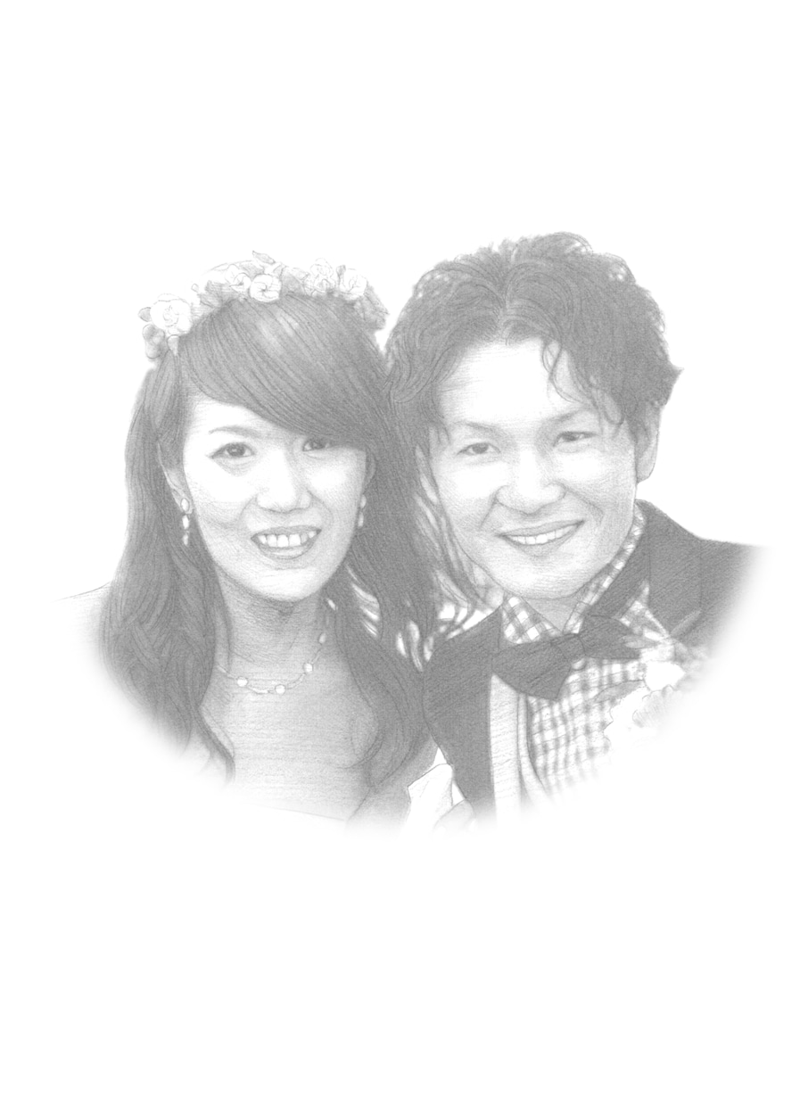 お写真を元に、スケッチを描きます 世界に一つだけのプレゼント・鉛筆画の似顔絵を描きます イメージ1