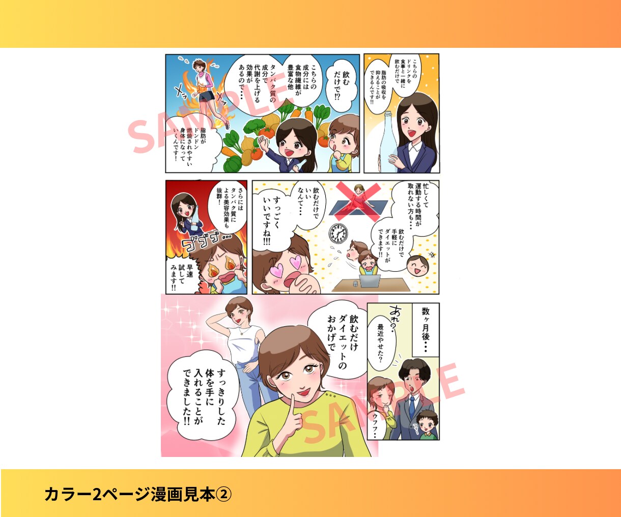 どなたにもわかりやすい1ページ広告漫画を描きます 商品の説明等、読みとばされがちな内容を漫画でわかりやすく！ イメージ6