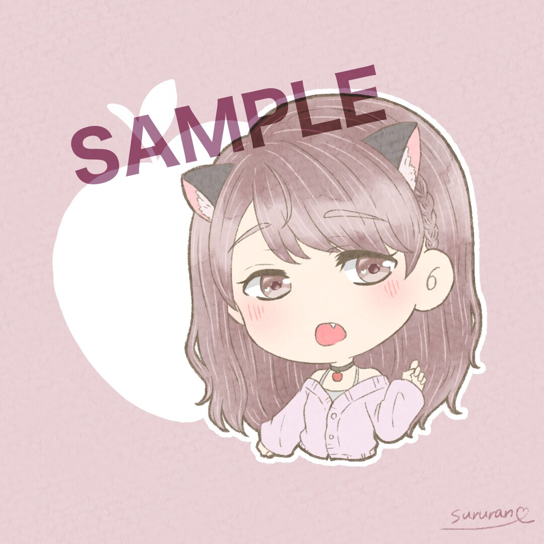 ブログ·SNS用ゆるふわアイコンなどお描きします 自分だけのアイコンが欲しい方に！ イメージ2
