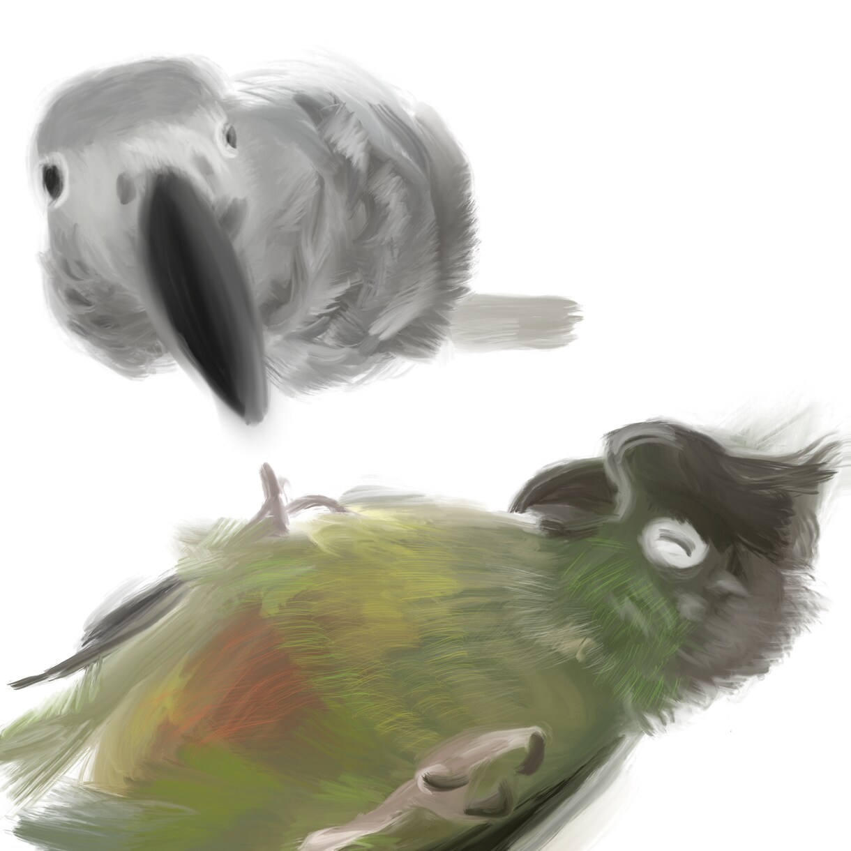 ペットの写真をそのままイラストにします あなたのうちの子をふわっと油絵風の可愛いイラストに！ イメージ9