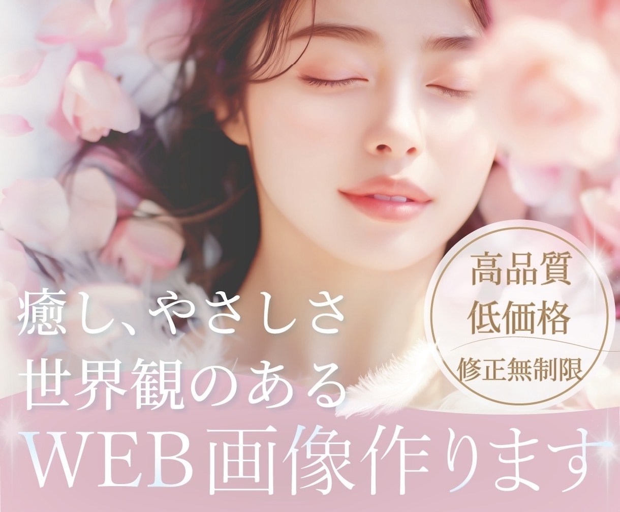 女性専用モニター1,500円♪WEB画像を作ります 優しくてあたたかい心に響くWEB画像を一緒に作ります♪ イメージ1