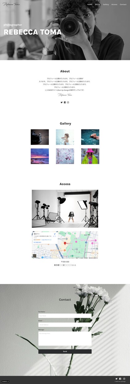 STUDIOで「ちいさなホームページ」つくります 【オプションでページ追加OK◎】【サーバー&維持費不要】 イメージ4