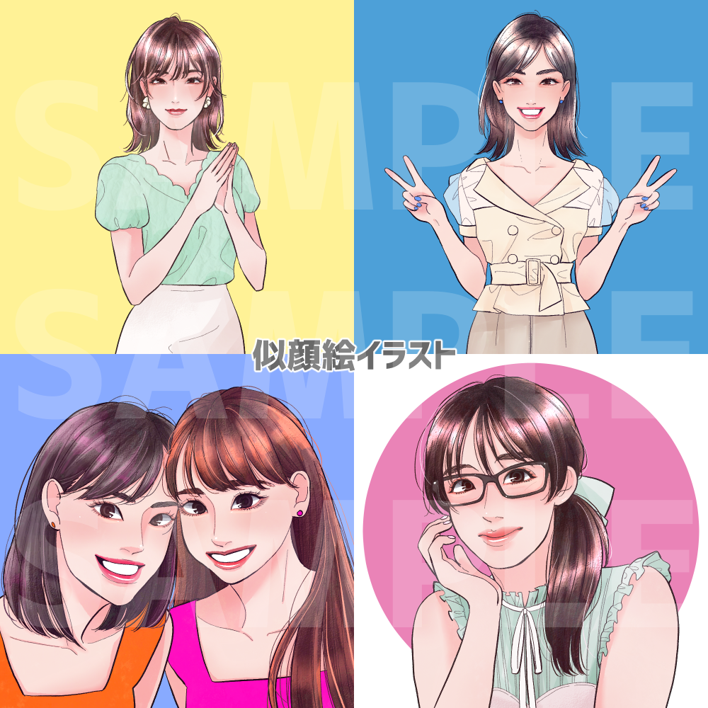 似顔絵風アイコン製作・理想の"可愛い！"描きます 各種カワイイ女の子/SNSアイコン/イメージリクエスト イメージ4
