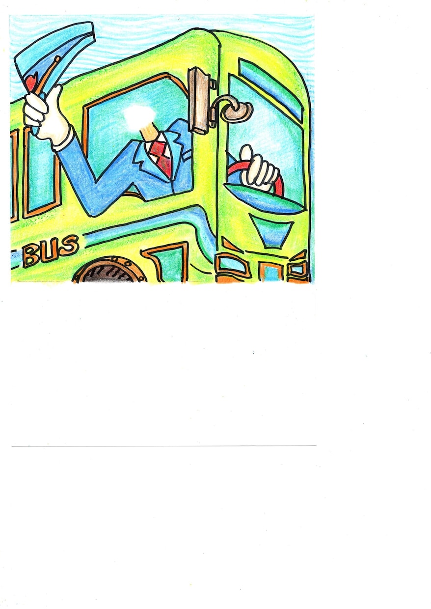 いろいろな乗り物の運転手を着せ替えイラストにします 将来の夢は～運転手さんです。バス、飛行機、ロケット～！ イメージ2