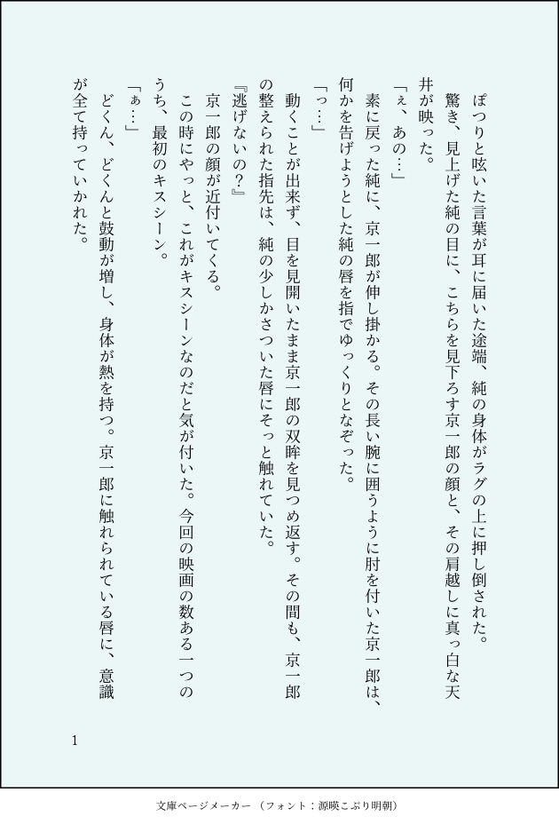 BL小説好きの方！ あなたの理想の二人を書きます 甘め、切なめ、すれ違い、あなたの理想の二人を教えてください イメージ2