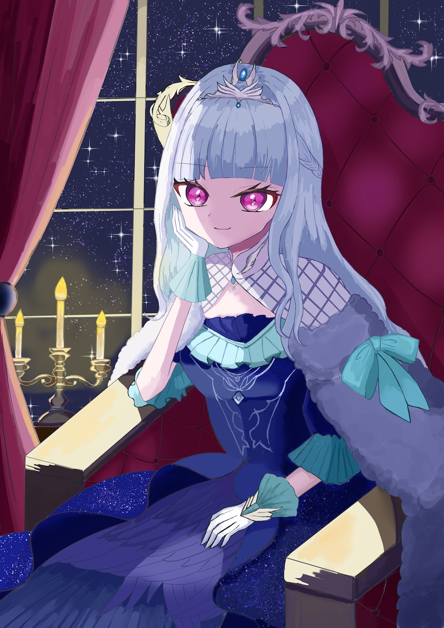 キラキラしたかわいい女の子のイラストを描きます 1枚絵、立ち絵、SNSアイコンなど イメージ9