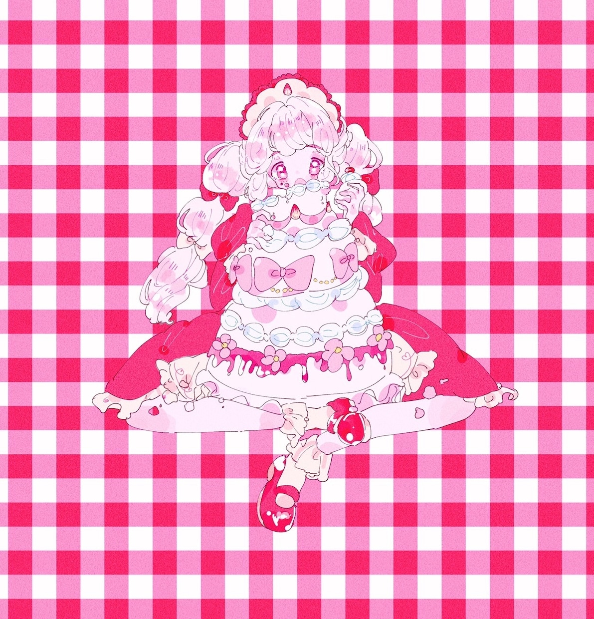 可愛いイラストを描きます フリルなどの細かい衣装も丁寧に仕上げさせていただきます イメージ2
