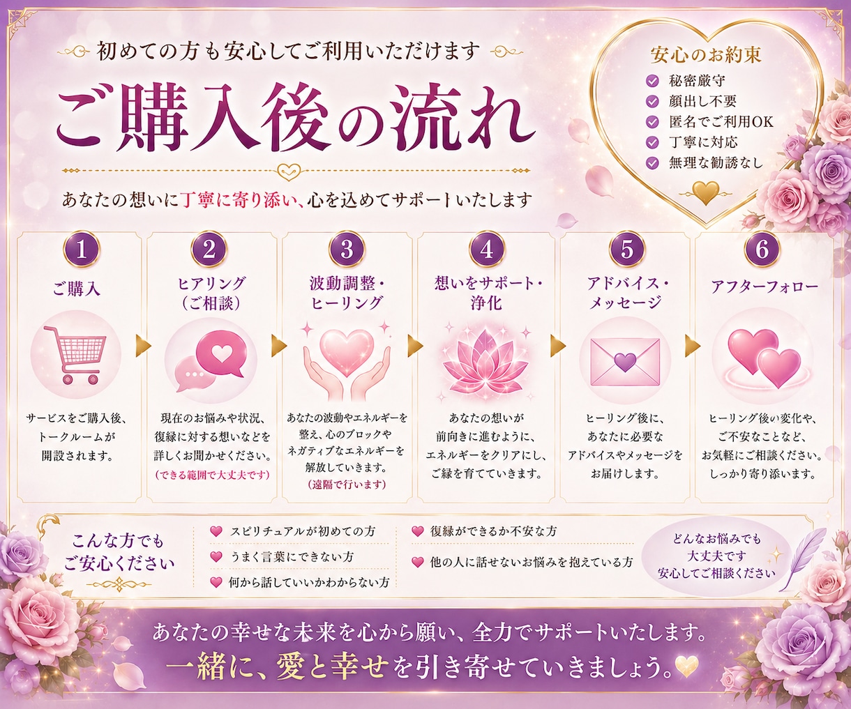 大人女性の美しさ魅力を増す美容ヒーリングします 40代50代の為の美容ヒーリング、自分らしい美しさをサポート イメージ4