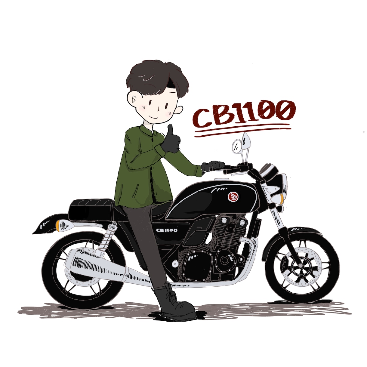 バイクイラスト作成します 可愛い絵柄でバイクのイラスト描かせて頂きます！ イメージ2