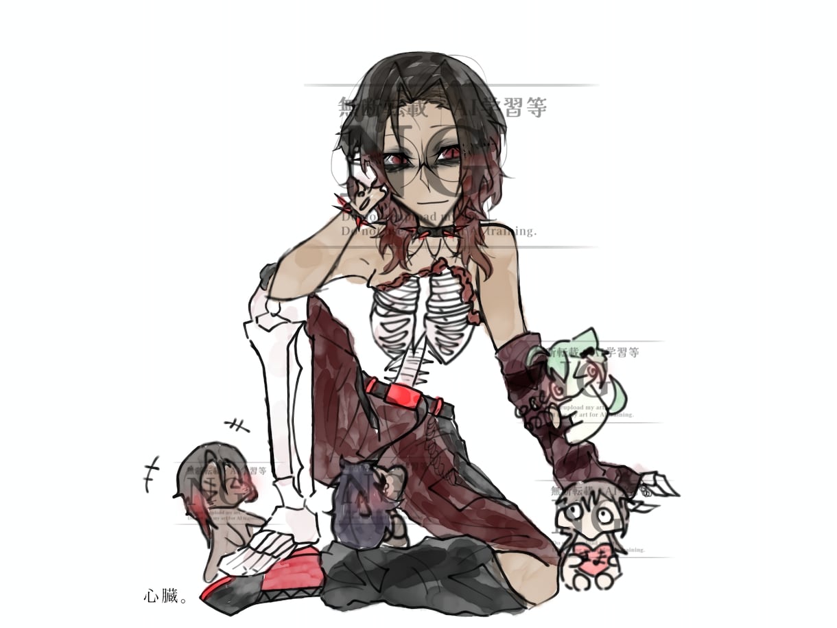 あなたのために描きます 【一発描き】ホラー・クール・可愛い系イラスト制作 イメージ1