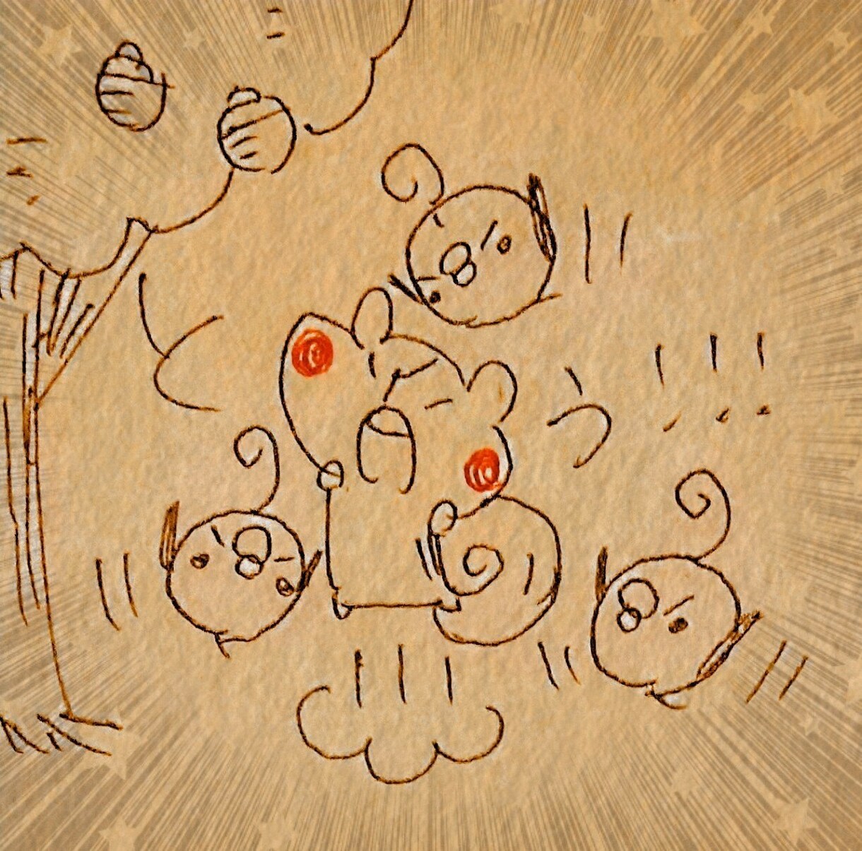 可愛い動物達の手描きボールペンイラストを描きます ボールペンで描く手描きで可愛い動物達 イメージ10