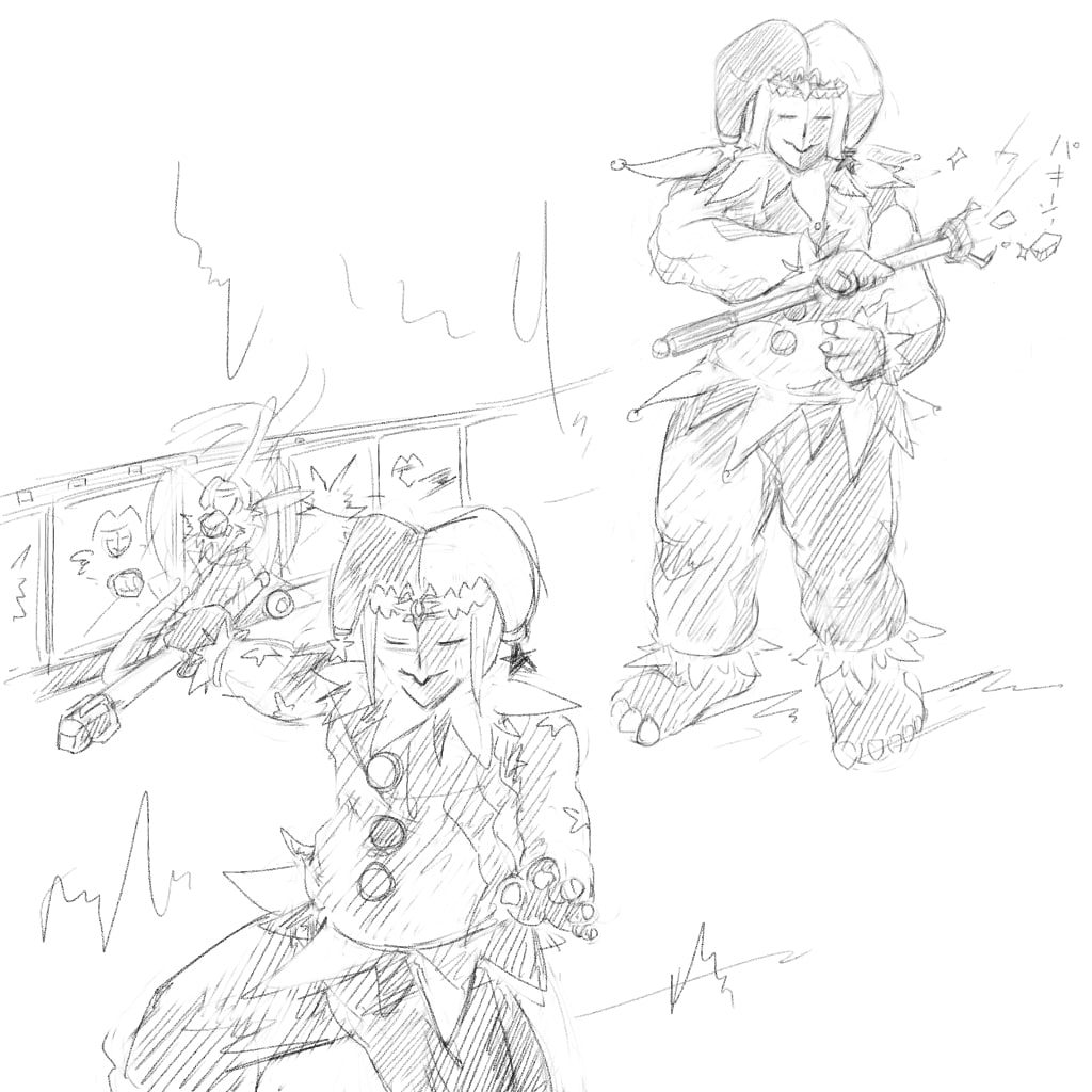 ゲーム・漫画向けのキャラクター原案を考えます 設定やアイデアをオリジナルのラフ画にします イメージ3
