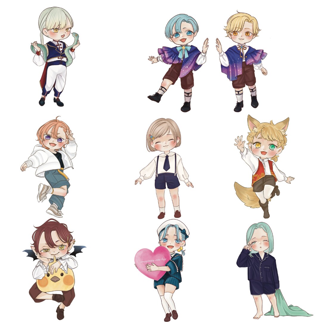 SNSアイコンやSDキャラクターイラスト制作します 衣装デザインやSDキャラ制作もお任せ！可愛いを形にします。 イメージ5