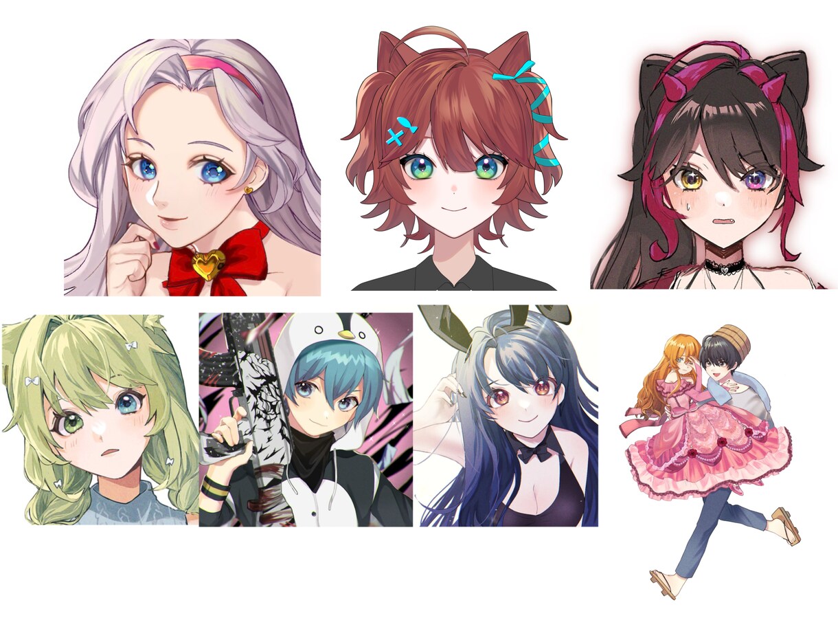 キャラクターイラスト/アイコン/立ち絵描きます アイコン・立ち絵・SD・配信サムネ・グッズ等 イメージ4